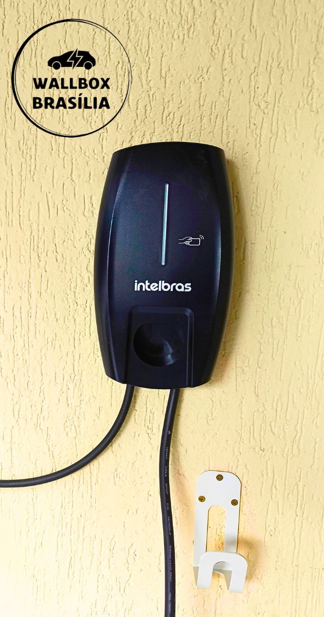 Instalação de wallbox Intelbras estação de recarga EVE 0074C 7,4kw monofásico em Brasília