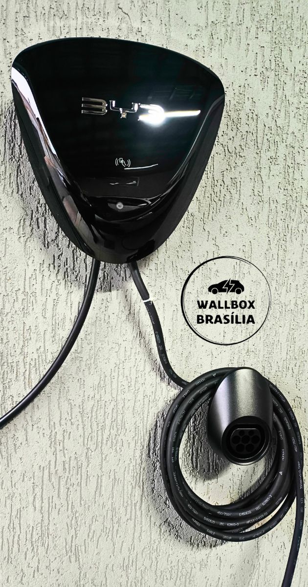 Instalação de wallbox BYD 7,4kw monofásico em Brasília