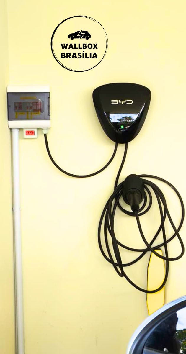 Instalação de wallbox BYD 7,4kw monofásico em Brasília