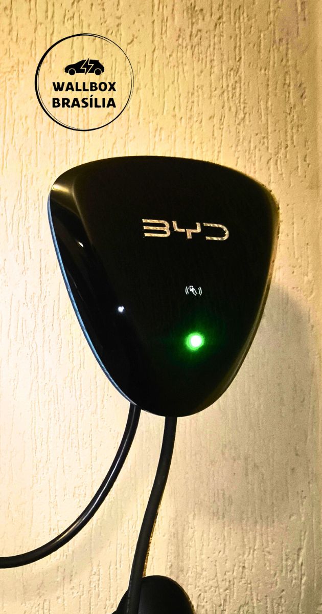 Instalação de wallbox BYD 7,4kw monofásico em Brasília