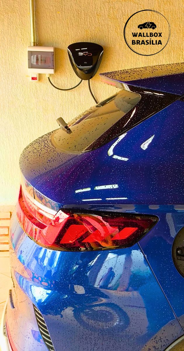 Instalação de wallbox BYD 7,4kw monofásico em Brasília