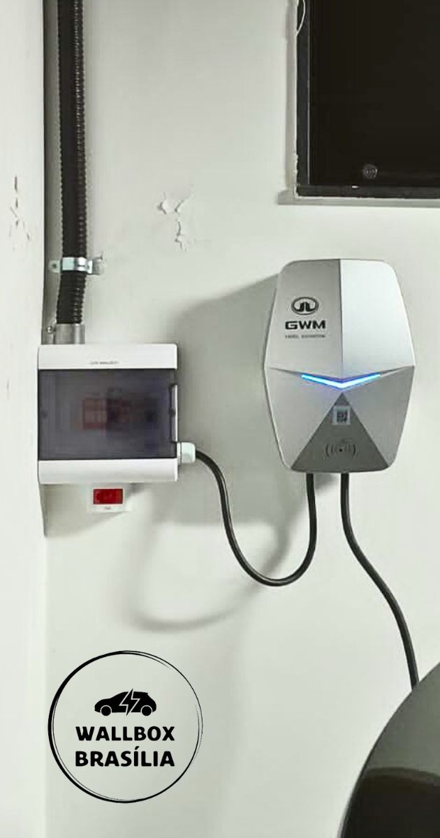Instalação de wallbox GWM 7,4kw monofásico em Brasília