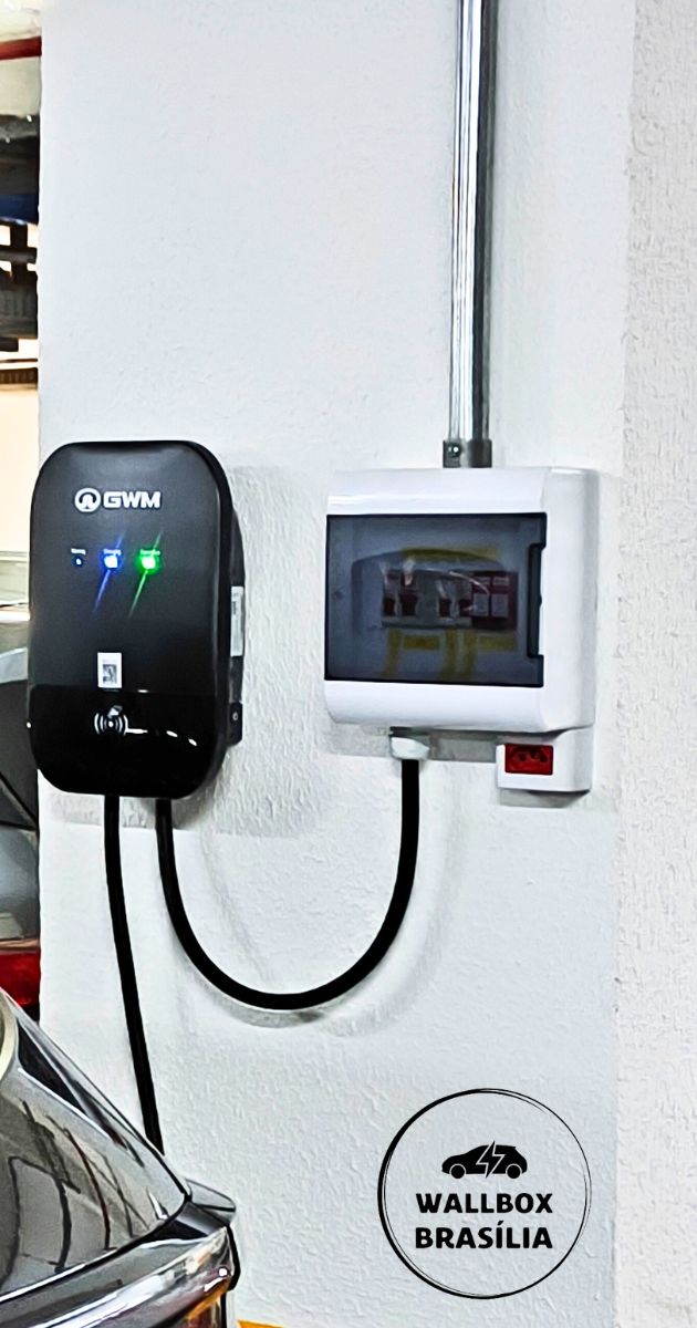 Instalação de wallbox GWM 7,4kw monofásico em Brasília