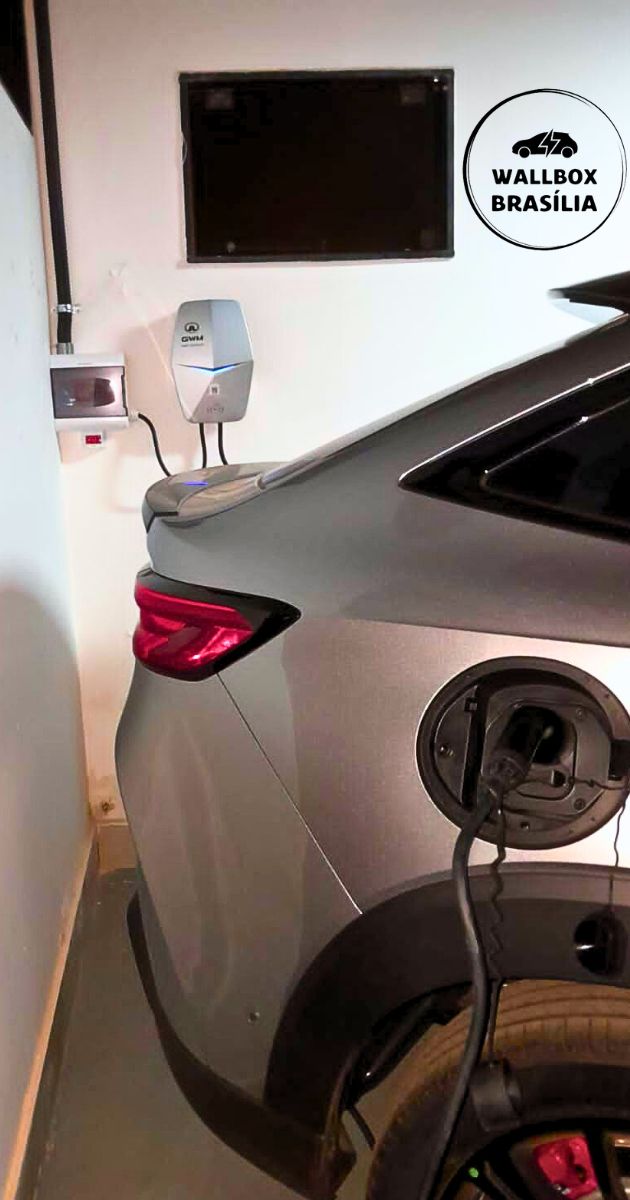 Instalação de wallbox GWM 7,4kw monofásico em Brasília