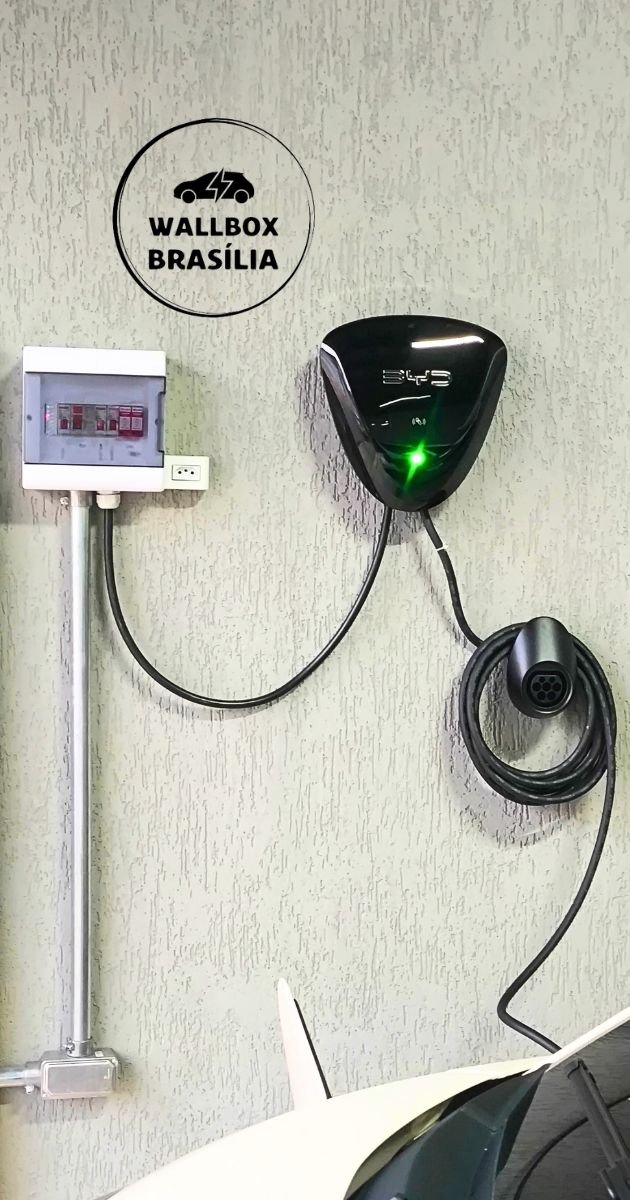 Instalação de wallbox BYD 7,4kw monofásico em Brasília