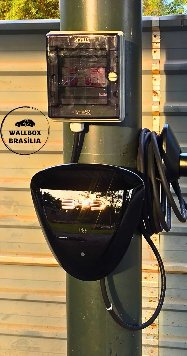 Instalação de carregador de carro elétrico em residência no Lago Norte, Brasília DF