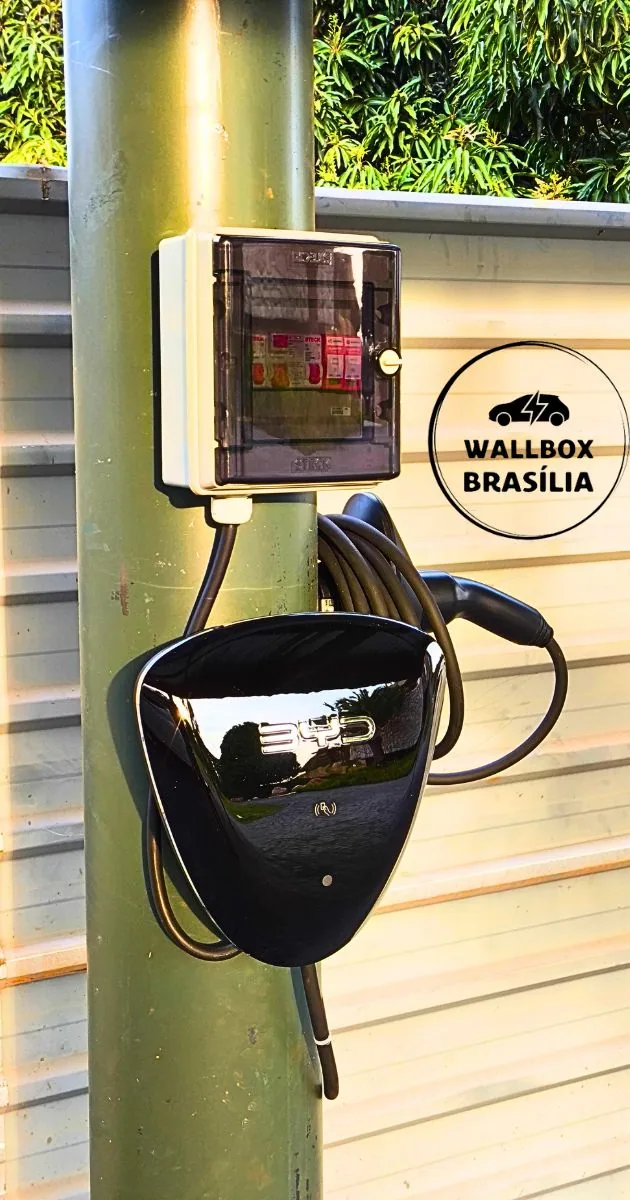 Instalação de carregador de carro elétrico em residência no Lago Norte, Brasília DF