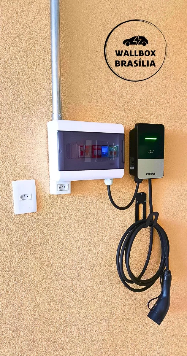 Instalação de carregador de carro elétrico em residência no Gama, Brasília DF