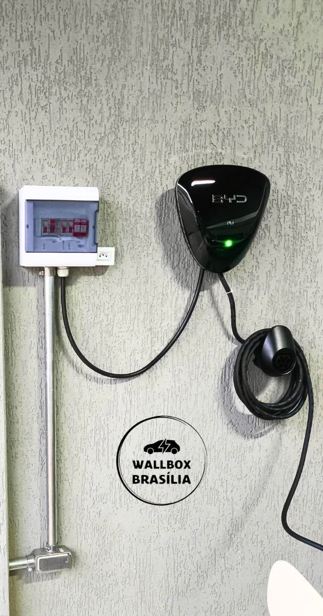 Instalação de carregador de carro elétrico em residência no Guará, Brasília DF