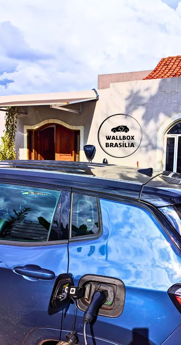 Instalação de carregador de carro elétrico em residência no Lago Sul, Brasília DF