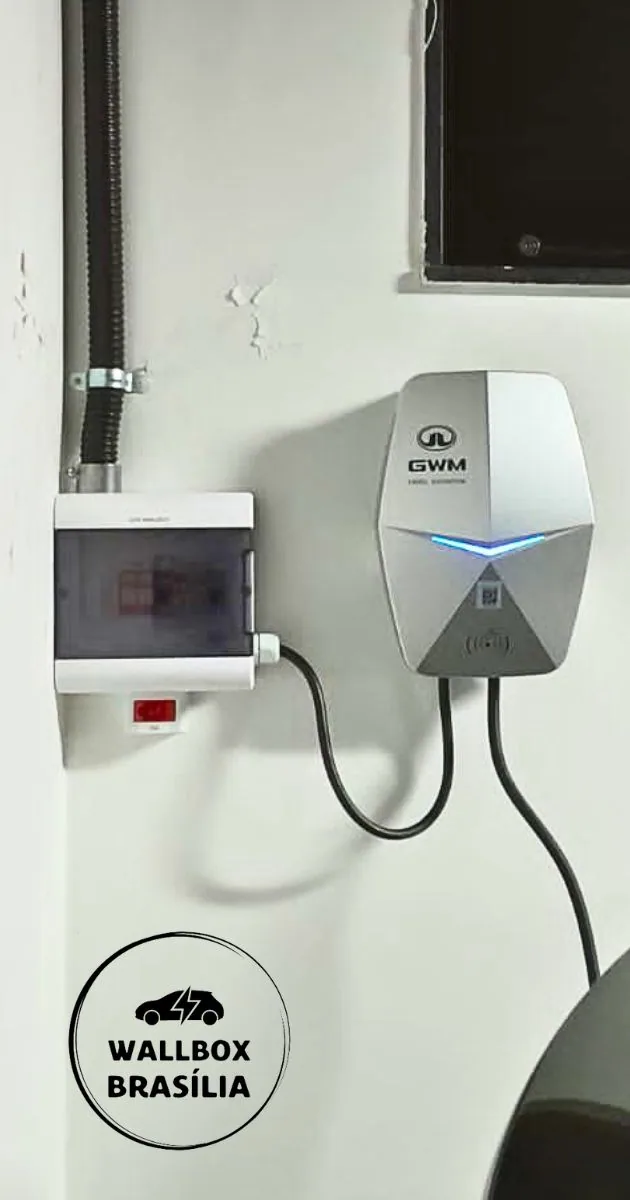 Instalação de carregador de carro elétrico em concessionária, Brasília DF