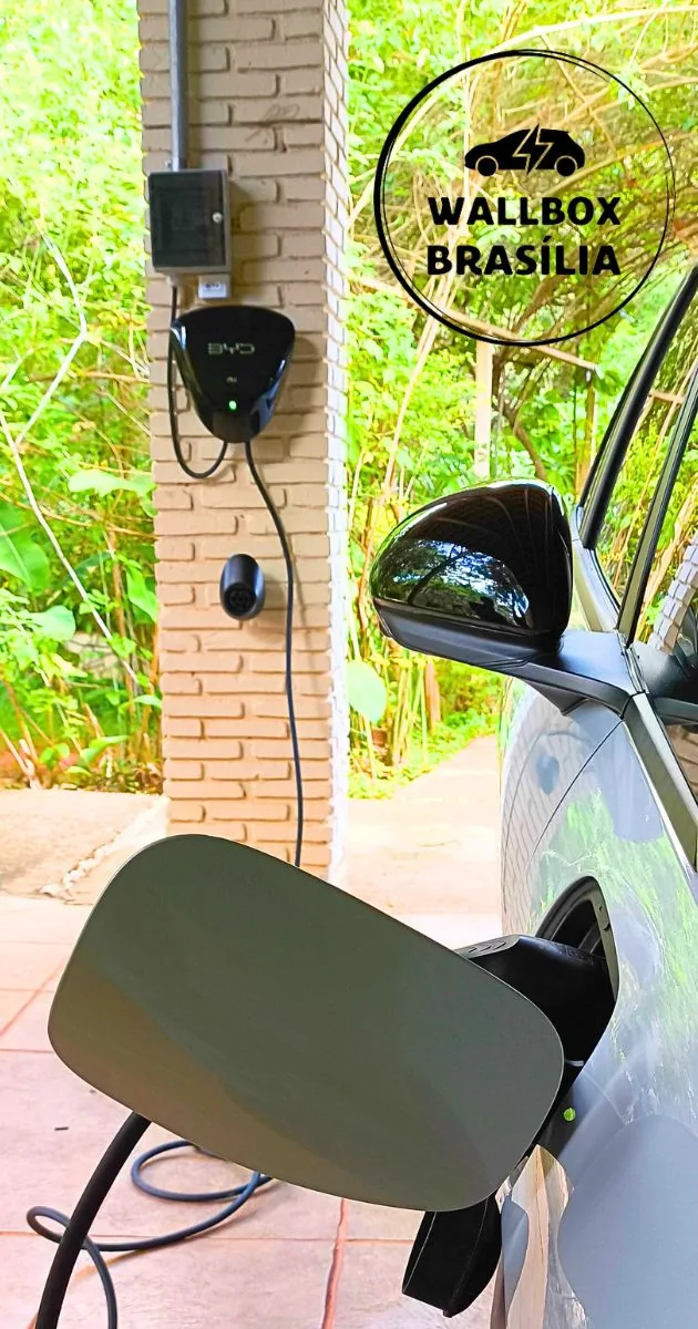 Instalação de carregador de carro elétrico em escola no Paranoá, Brasília DF