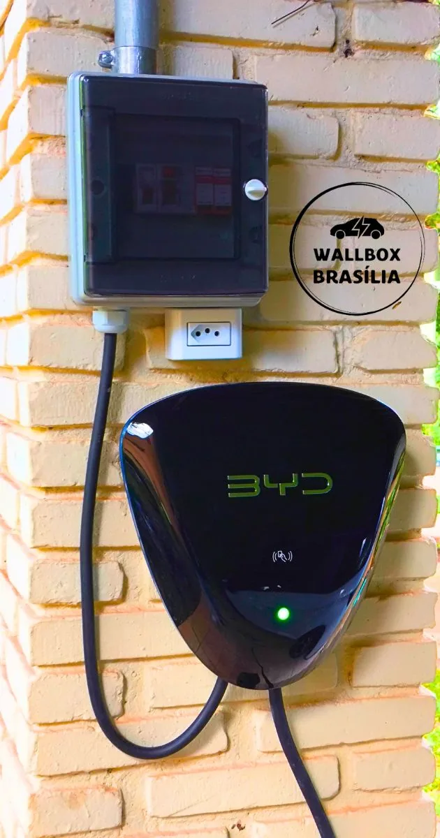 Instalação de carregador de carro elétrico em escola no Paranoá, Brasília DF
