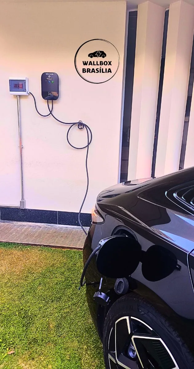 Instalação de carregador de carro elétrico em escritório no Lago Sul, Brasília DF