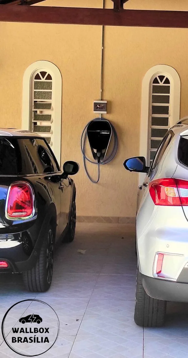 Instalação de carregador de carro elétrico em residência no Lago Norte, Brasília DF