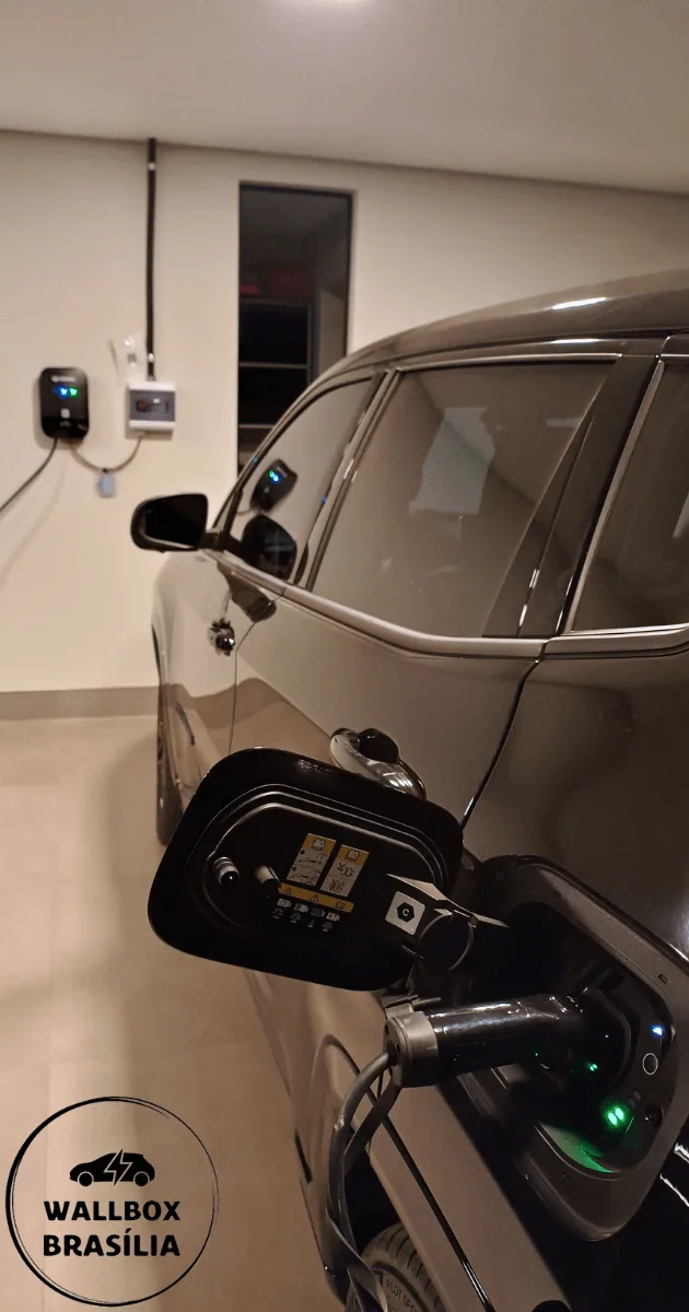 Instalação de carregador de carro elétrico em residência no Lago Norte, Brasília DF