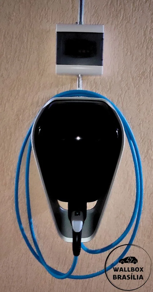Instalação de carregador de carro elétrico em residência no Lago Norte, Brasília DF