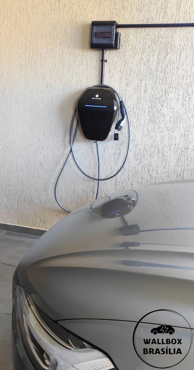 Instalação de carregador de carro elétrico em residência no Lago Norte, Brasília DF